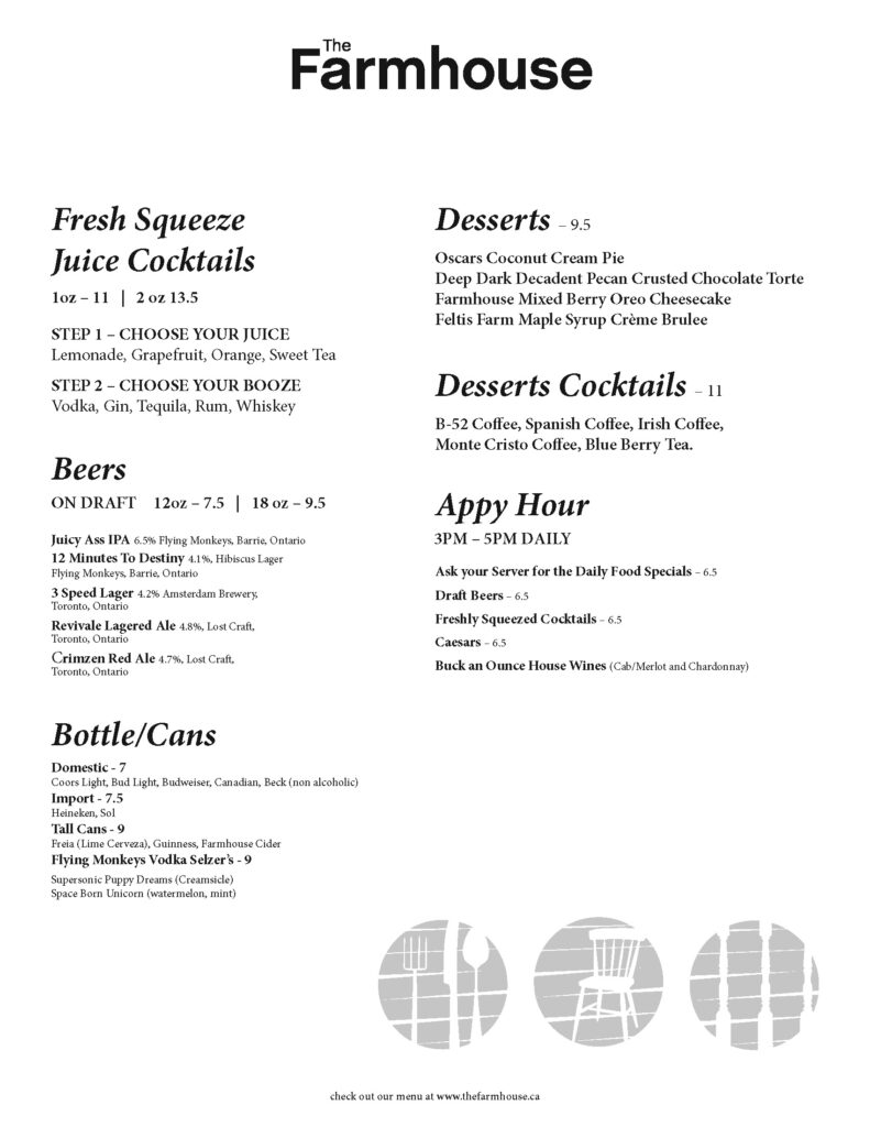 Home The Farmhouse Restaurant   2023 Spring Drink Menu Farmhouse Page 2 791x1024 