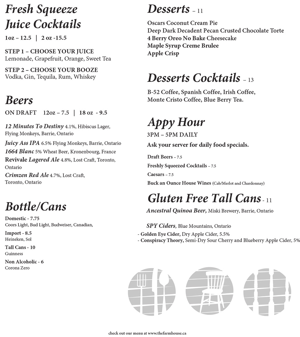 2025 fall Drink Desserts menu